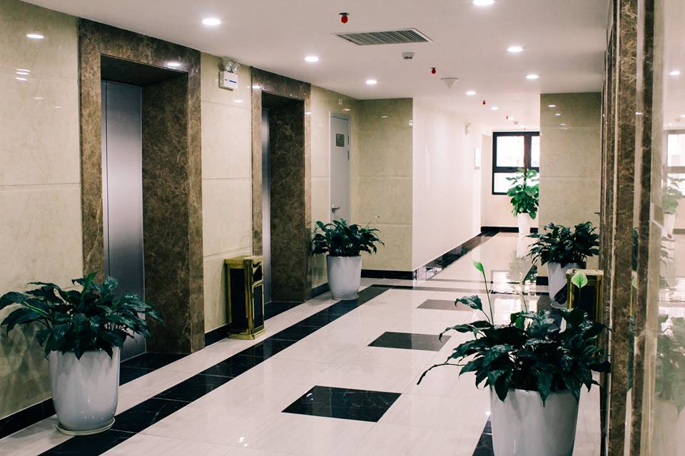 Sảnh thang máy tại chung cư An Bình City