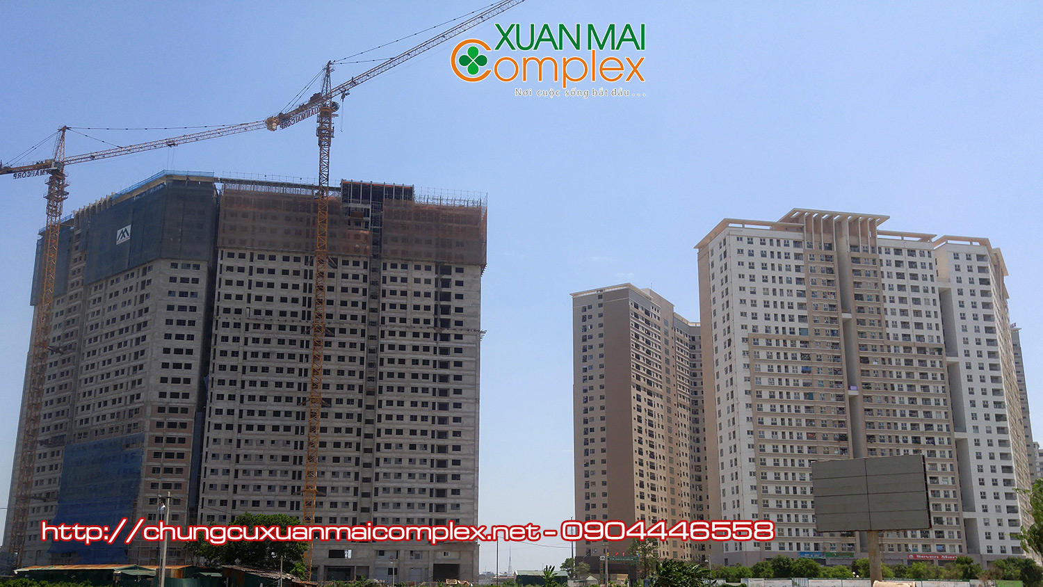 Tiến độ chung cư Xuân Mai Complex (2)