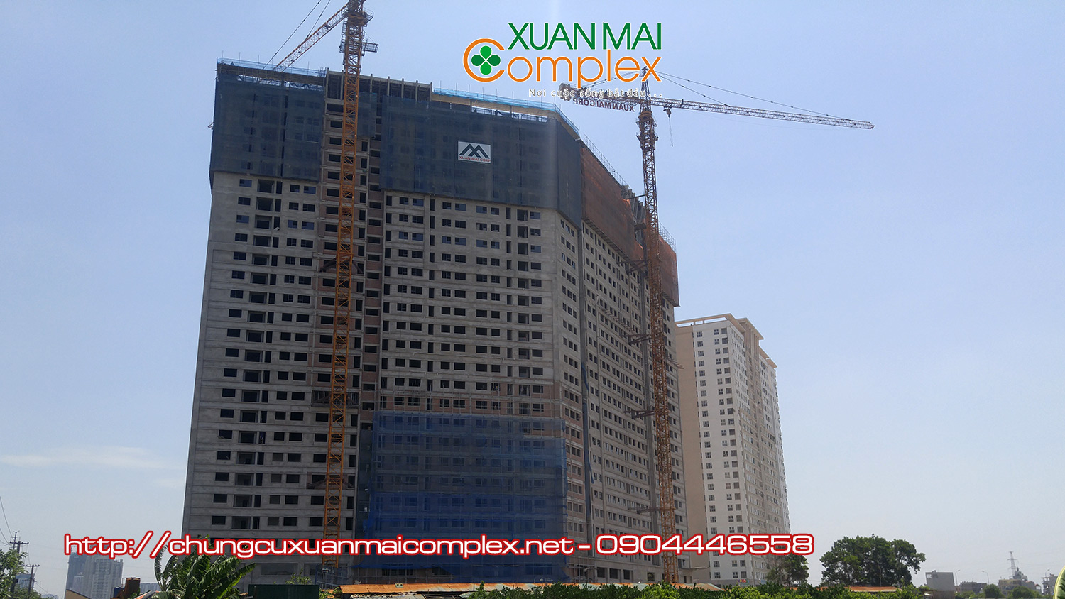 Tiến độ chung cư Xuân Mai Complex (3)