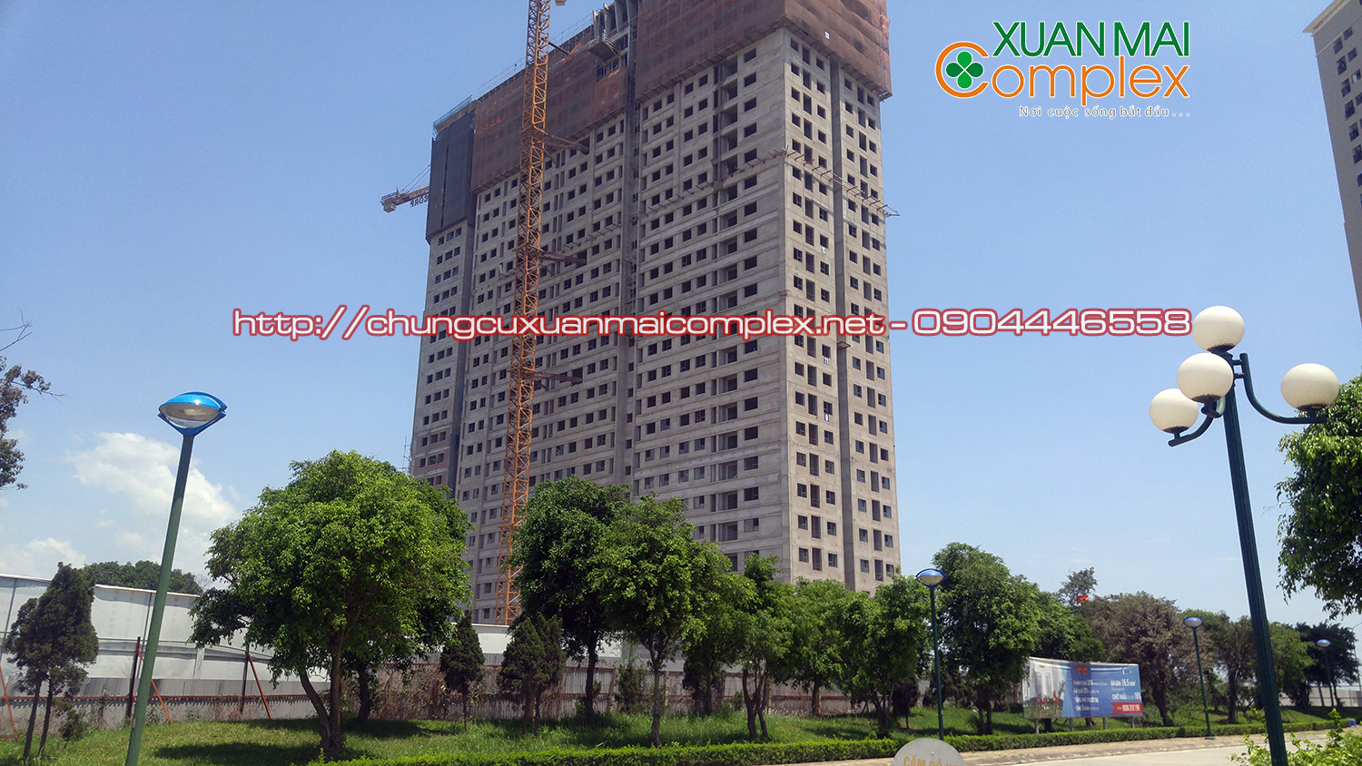 Tiến độ chung cư Xuân Mai Complex (4)