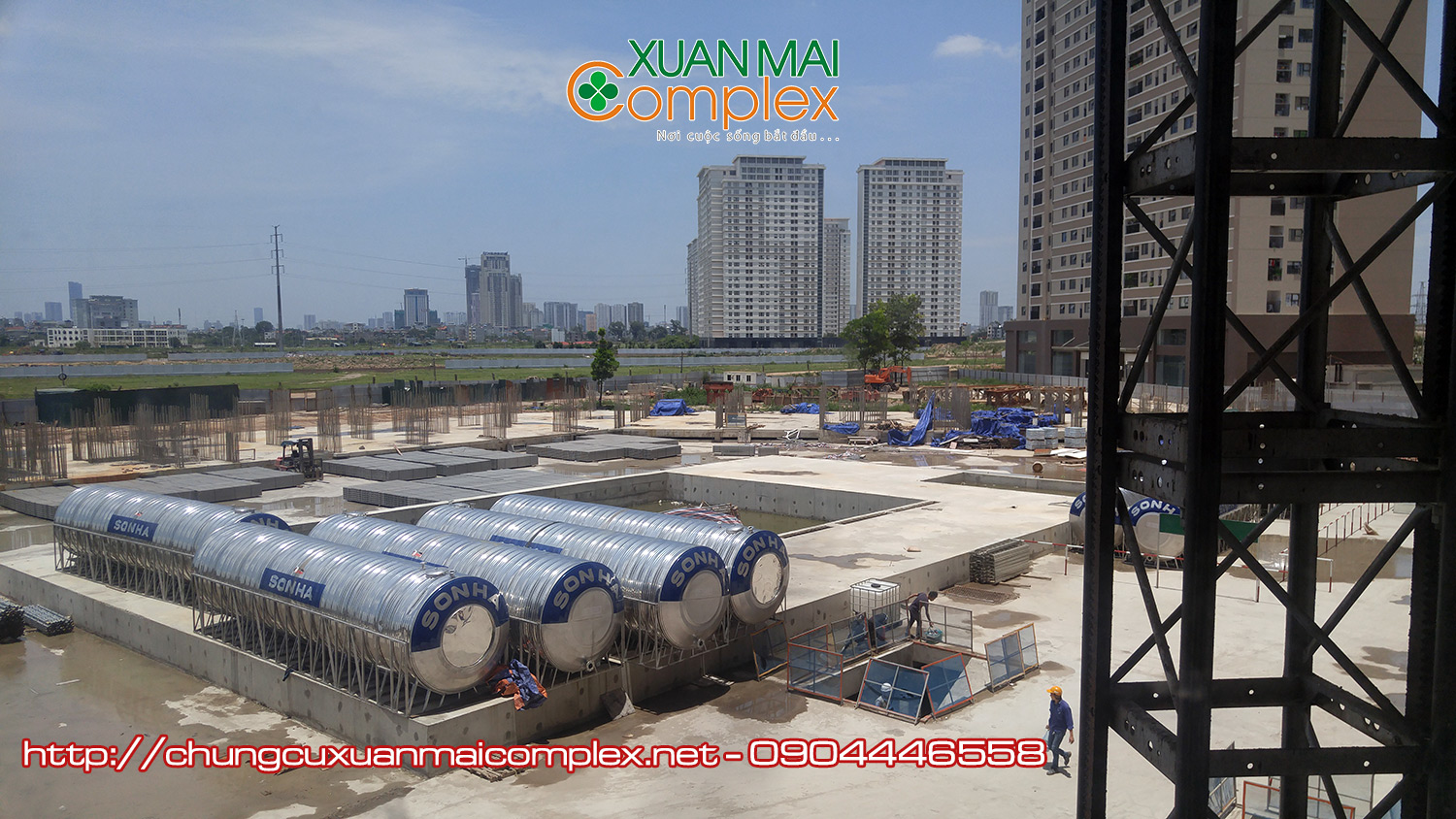 Tiến độ chung cư Xuân Mai Complex (5)