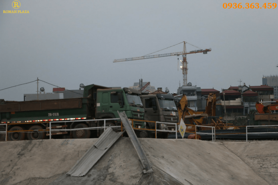Tiến độ chung cư Roman Plaza tháng 02/2017 -04
