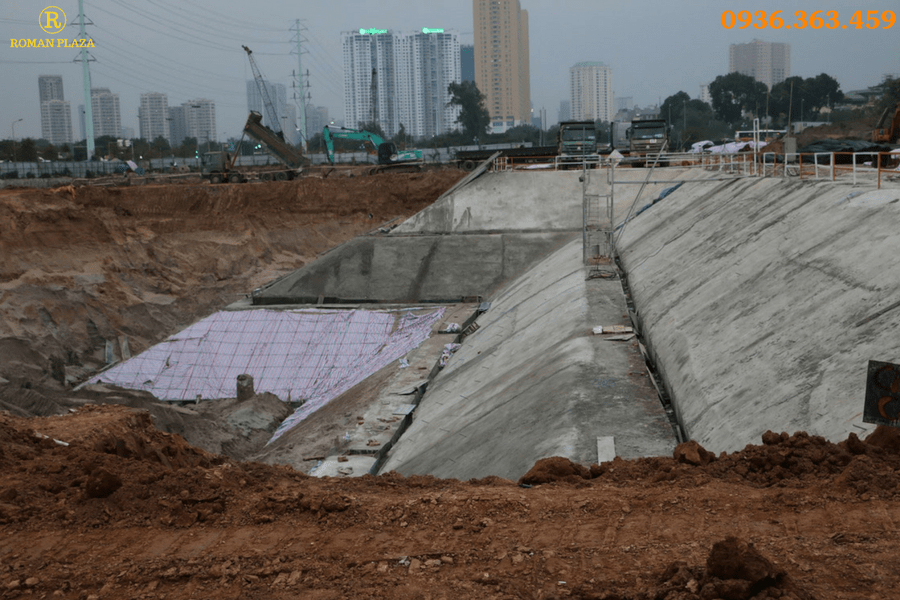 Tiến độ chung cư Roman Plaza tháng 02/2017 -05