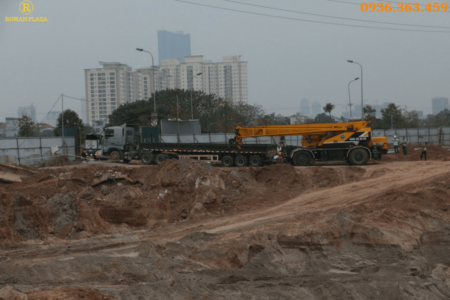 Tiến độ chung cư Roman Plaza tháng 02/2017 -06