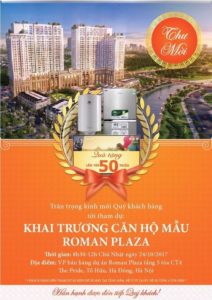 Khai trương nhà mẫu dự án Roman Plaza