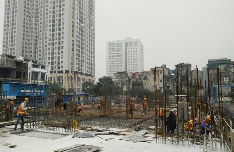 Công tác lắp dựng mạch ngừng thi công