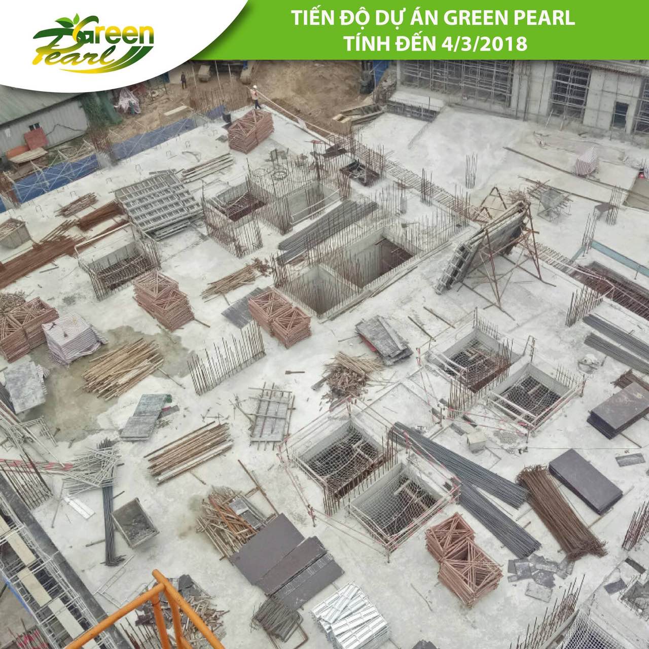Tiến độ dự án Green Pearl 378 Minh Khai tháng 3 (3)