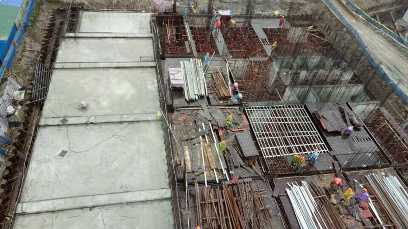 Tiến độ chung cư Green Pearl 378 Minh Khai tháng 01/2018