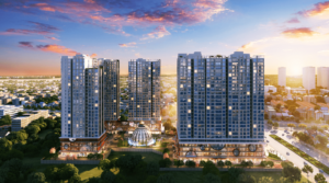 Phối cảnh tổng quan dự án chung cư Hinode City 201 Minh Khai