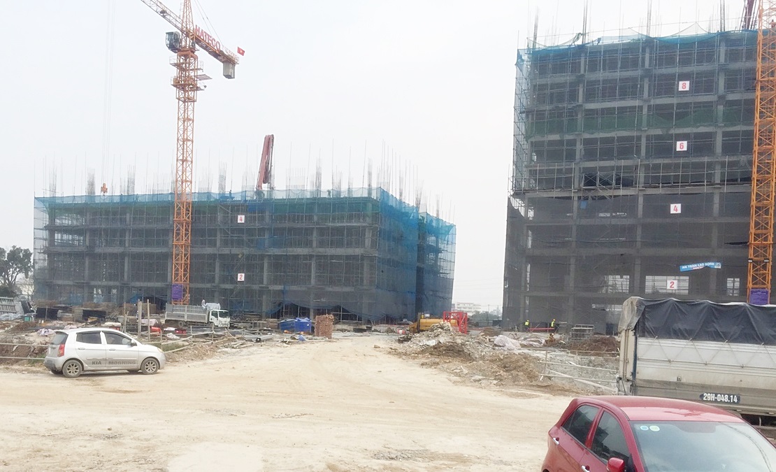 Thi công tầng 5 tòa CT2