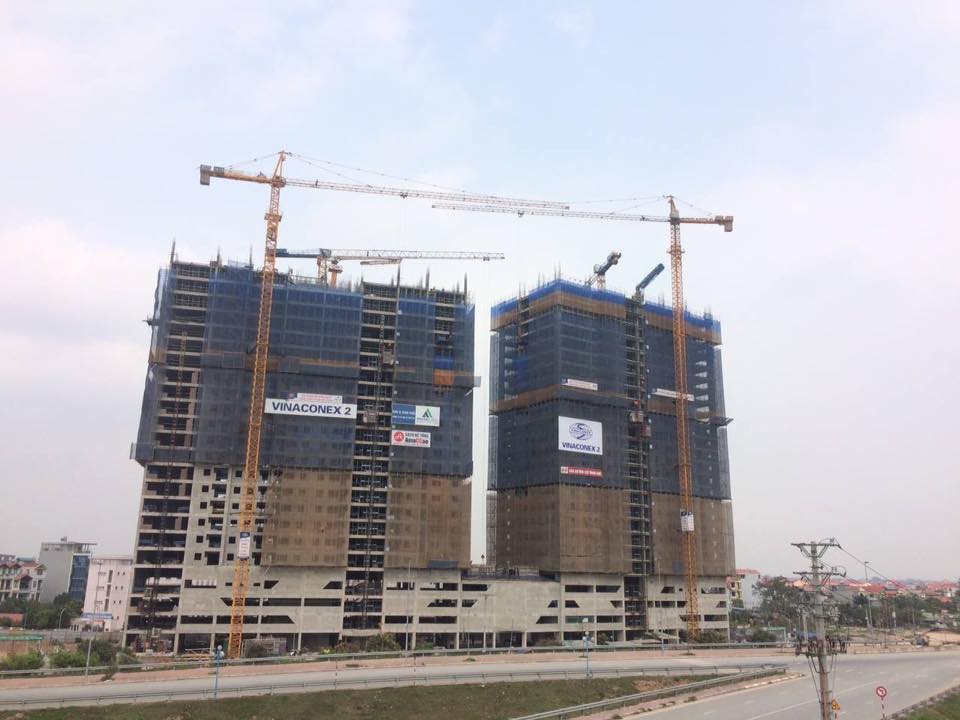 Tiến độ dự án Intracom Riverside Nhật Tân ngày 27-04-2018