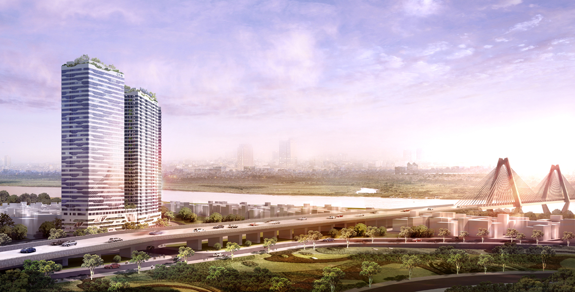Phối cảnh dự án Intracom Riverside