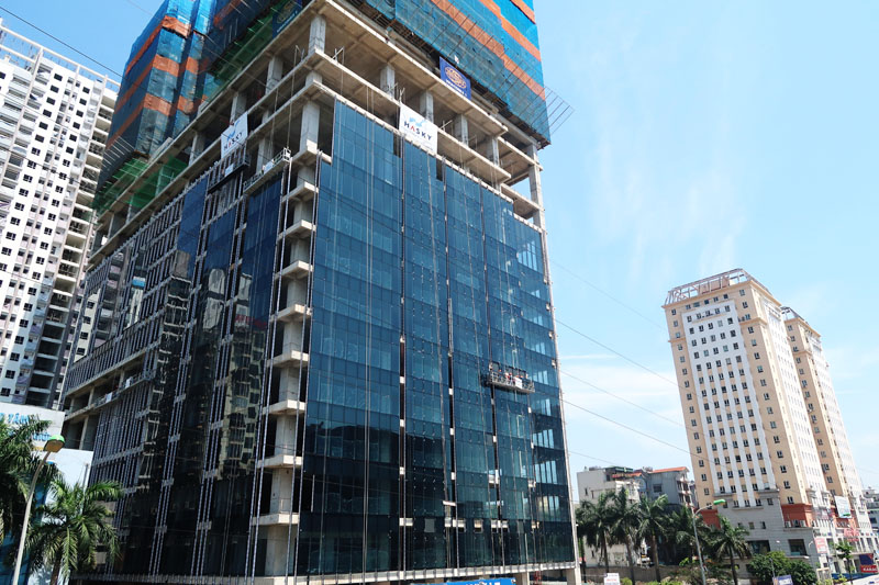 Dự án Sunshine Center đang thi công lên đến tầng 29, chuẩn bị lên tầng 30