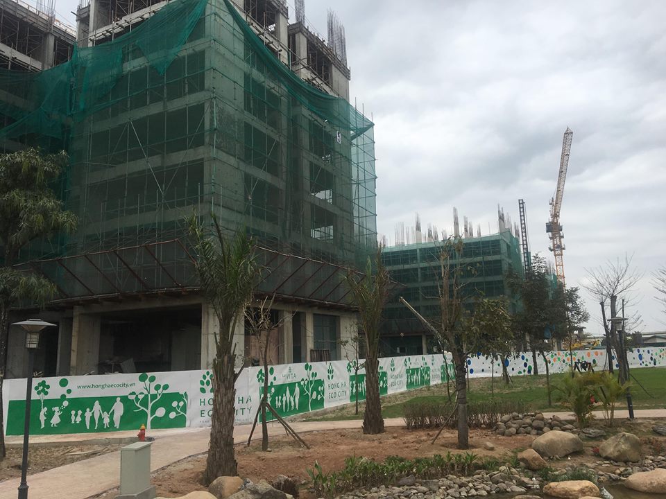Tiến độ 3 tòa CT11 - CT12 - CT13 dự án Hồng Hà Eco City