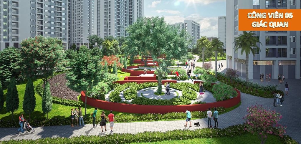 Công viên 6 giác quan được thiết kế theo các chủ đề: Thơ – Hương – Đá – Vị giác – Thị giác – Âm thanh đánh thức mọi giác quan của con người, mang lại sự thư giãn tối đa.