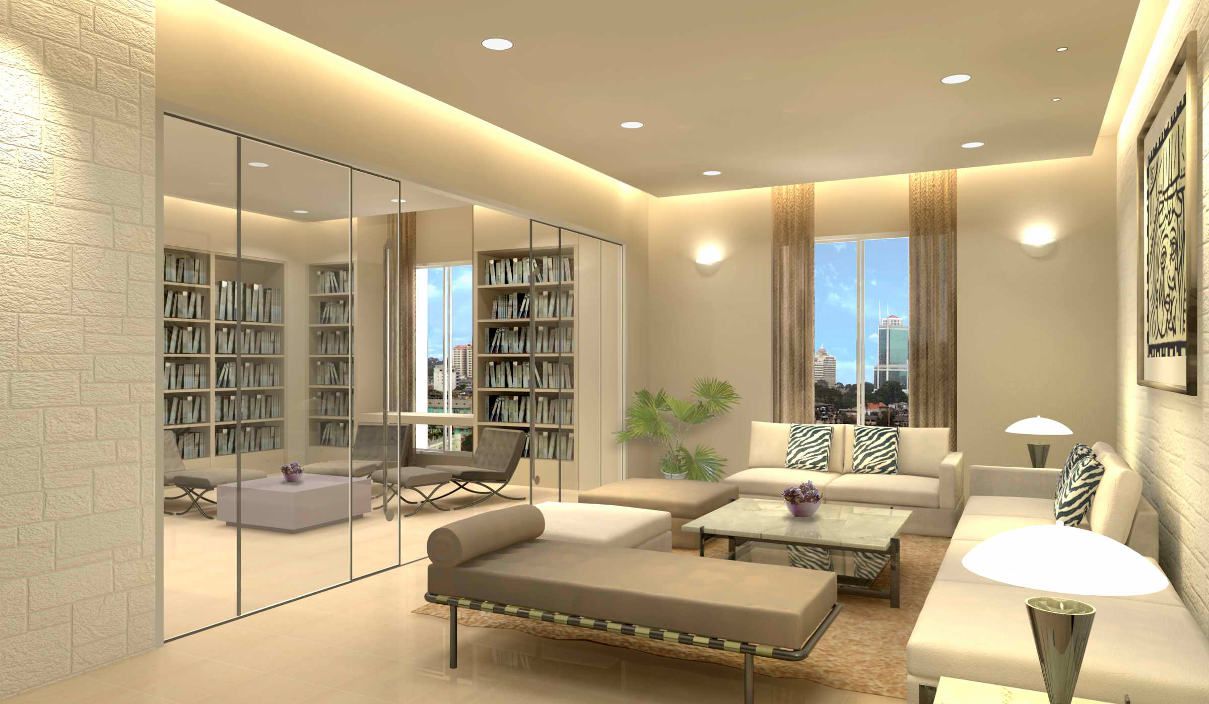 mẫu-thiết-kế-phòng-khách-đẹp-với-kính-cường-lực