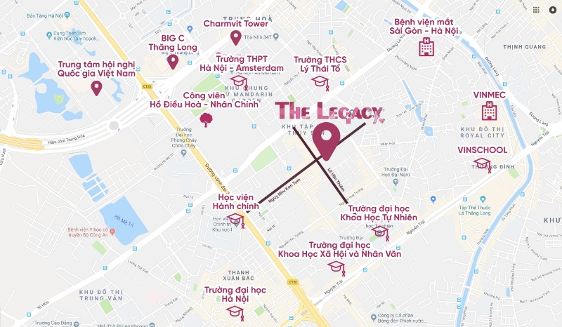 vị trí dự án The Legacy