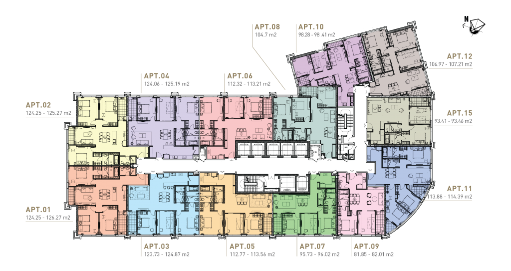 MẶT BẰNG KING PALACE ĐIỂN HÌNH TẦNG 5-36