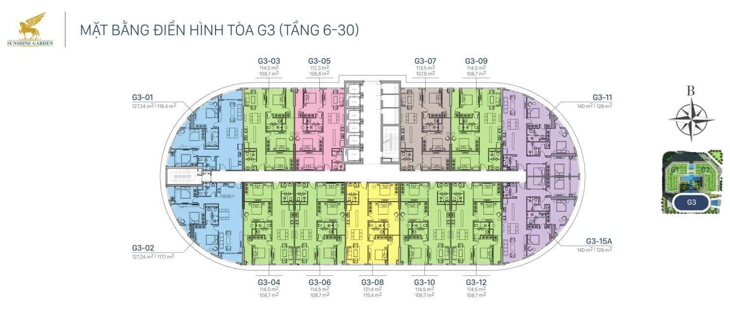 mat bang dien hinh toa g3 sunshine garden