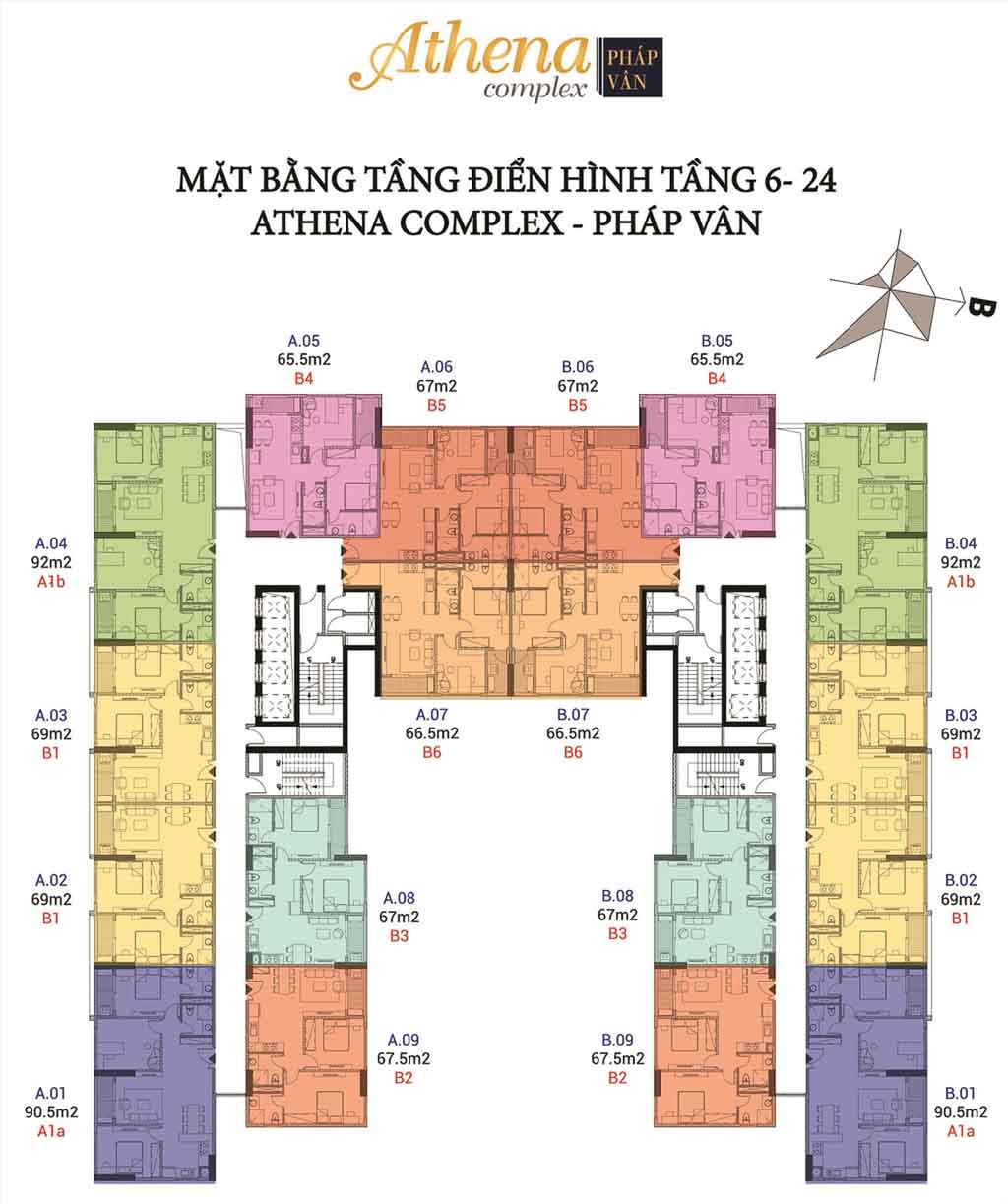 mat bang athena complex phap van